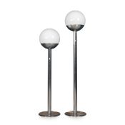 PIA GUIDETTI-CRIPPA FOR LUCI ITALIA c1970: A GRADUATED PAIR OF FLOOR LAMPS