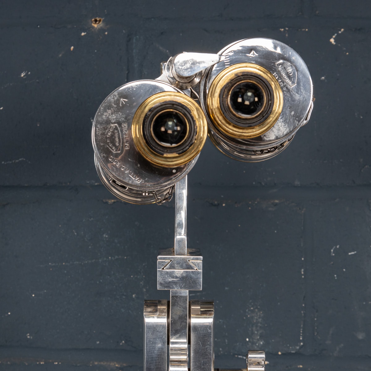 A SET OF 20TH CENTURY ENGLISH POLISHED OBSERVATION BINOCULARS BY ROSS c.1940 - Image 6 of 20