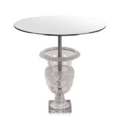RENÉ LALIQUE: A 'VERSAILLES PEDESTAL TABLE' c.2000