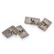 A PAIR OF 1920'S SILVER AND ENAMEL PLAYING CARD CUFFLINKS, LANGSTONE c.1920 - Image 3 of 3