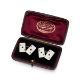 A PAIR OF 1920'S SILVER AND ENAMEL PLAYING CARD CUFFLINKS, LANGSTONE c.1920 - Image 2 of 3