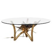 AN ILLUMINATING COFFEE TABLE ATTRIBUTABLE TO MAISON JANSEN, FRANCE c.1970