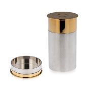 HERMES: A SILVER AND GOLD PLATED 'SHOTGUN' SMOKING SET, HERMES c.1960
