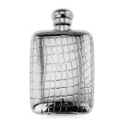 CRISTOFLE: A SILVER HIP FLASK, 2OTH CENTURY FRENCH