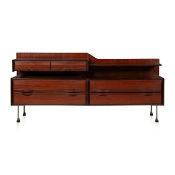 LA SORGENTE DEI MOBILI, ARIOSO c.1960: AN ITALIAN ROSEWOOD SIDEBOARD