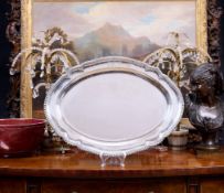 PAUL STORR: A GEORGE III STERLING SILVER TRAY C. 1819