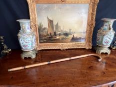 AN EARLY 20TH CENTURY HORSE MEASURING STICK