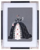 ERTE (FRENCH, 1892-1990): A GOUACHE COSTUME DESIGN FOR VIOLETTA IN 'LA TRAVIATA'