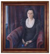 AN EARLY 20TH CENTURY PORTRAIT OF A LADY, POSSIBLY BY OCTAVE DENIS VICTOR GUILLONNET (1872-1967)