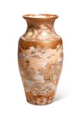 A VERY LARGE MEIJI PERIOD JAPANESE KUTANI POTTERY VASE