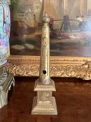 A REGENCY ORMOLU DESK THERMOMETER