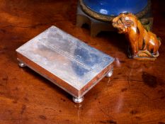 R & S GARRARD: A 19TH CENTURY STERLING SILVER TREASURY INKSTAND, C. 1870