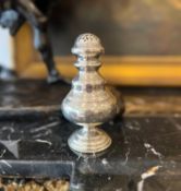 A 19TH CENTURY AUSTRO-HUNGARIAN SILVER PEPPERETTE, C. 1858