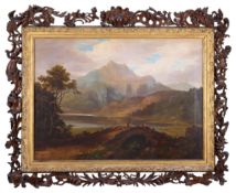 SAMUEL SMITH OF WORCESTER (FL. 1790-1840): MOUNTAINOUS LANDSCAPE