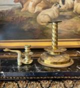 TWO 19TH CENTURY CANDLESTICKS