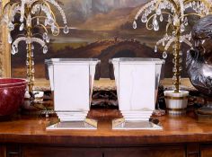 A PAIR OF STERLING SILVER ART DECO STYLE WINE COOLERS, LONDON, 2022