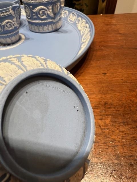 WEDGWOOD: A RARE JASPERWARE NEO-CLASSICAL STYLE CABARET SET - Image 4 of 21