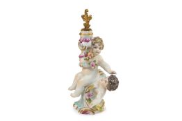 A CHELSEA PORCELAIN PERFUME BOTTLE