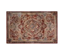 A LARGE AUBUSSON STYLE CARPET