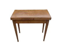 AN EARLY 19TH CENTURY FRENCH MAHOGANY CARD TABLE