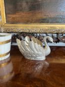 A PERSIAN SILVER MODEL OF A SWAN