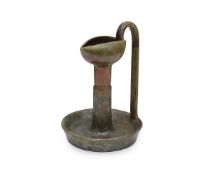 CLEMENT MASSIER: AN IRIDESCENT CANDLESTICK CIRCA 1900