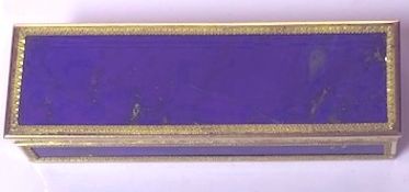 A FRECH LAPIS AND GOLD BOX.