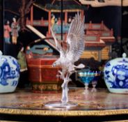 A SPANISH SILVER MODEL OF AN EAGLE