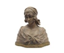GUISEPPE CARLI (1915-1987): A TERRACOTTA BUST OF A GIRL