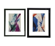PAUL JENKINS: TWO ABSTRACT LITHOGRAPHS
