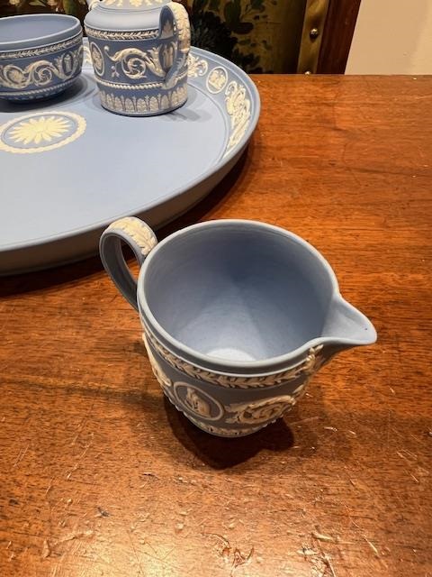 WEDGWOOD: A RARE JASPERWARE NEO-CLASSICAL STYLE CABARET SET - Image 13 of 21