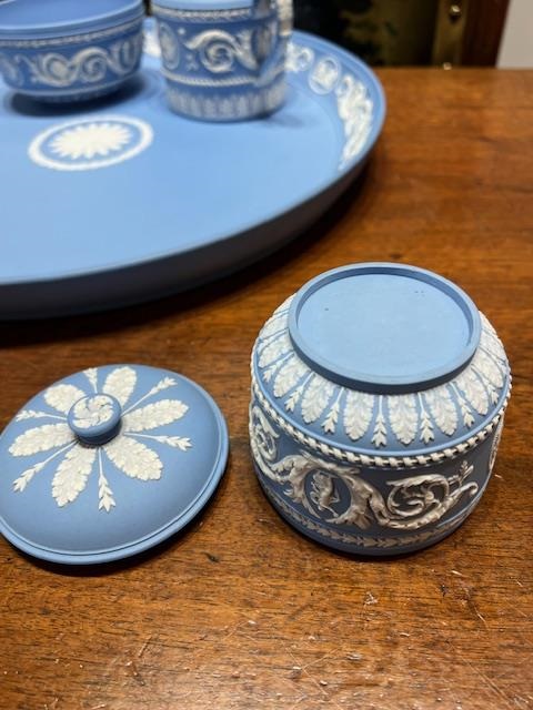 WEDGWOOD: A RARE JASPERWARE NEO-CLASSICAL STYLE CABARET SET - Image 15 of 21