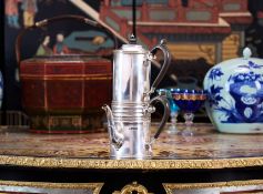 A RARE EARLY 20TH CENTURY ENGLISH STERLING SILVER COFFEE PERCOLATOR C. 1906