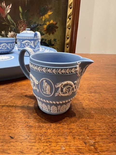 WEDGWOOD: A RARE JASPERWARE NEO-CLASSICAL STYLE CABARET SET - Image 7 of 21