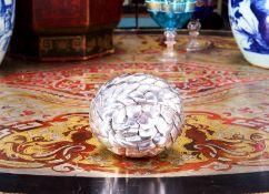 PATRICK MAVROS: A STERLING SILVER SCULPTURE OF A PANGOLIN