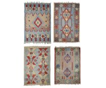 FOUR KILLIM RUGS