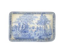 AN UNUSUAL EARLY 19TH CENTURY STAFFORDSHIRE GRAVY TRAY CIRCA 1825