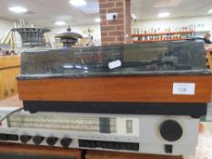 A GOLDRING LENCO GL75 TURNTABLE RECORD PLAYER TOGETHER WITH A GOODMANS ONE 10 STEREO