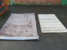 TWO MODERN RUGS - 160 X 230 CM & 120 X 170 CM (2)