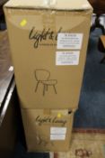 TWO BOXED NEW DINING CHAIRS - CONTENTS NOT CHECKED