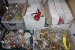 THREE TRAYS OF MODERN LIGHTS