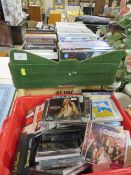 THREE BOXES OF RECORDS/ CD'S/ DVD'S