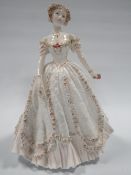 A ROYAL WORCESTER SWEETEST VALENTINE LIMITED EDITION FIGURE 1993