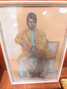A SIGNED AND DATED 1966 PASTEL PORTRAIT OF AN ASIAN GENTLEMAN