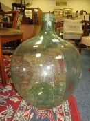A VINTAGE LARGE GLASS CARBOY