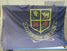 A VINTAGE CLOTH PENNANT FOR THE LLANYMYNECH GOLF CLUB