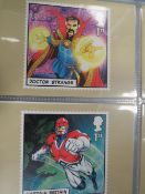 TWO FOLDERS OF POSTCARDS TO INLCUDE VINTAGE EXAMPLES, CARRY ON, DRACULA, FRANKENSTEIN, ROYALTY ETC