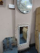 THREE ASSORTED VINTAGE MIRRORS