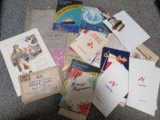 A SELECTION OF SHIPPING AND RAILWAY PHOTOGRAPHS & EPHEMERA INCLUDING ITEMS FROM THE 1920s & 1930s