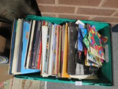 A TRAY OF ASSORTED LP SINGLES TO INCLUDE WEST END PRODUCTIONS, ANDY WILLIAMS ETC